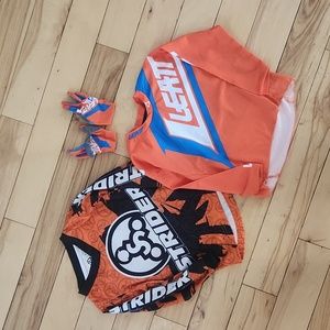 Toddler bike jersey and gloves